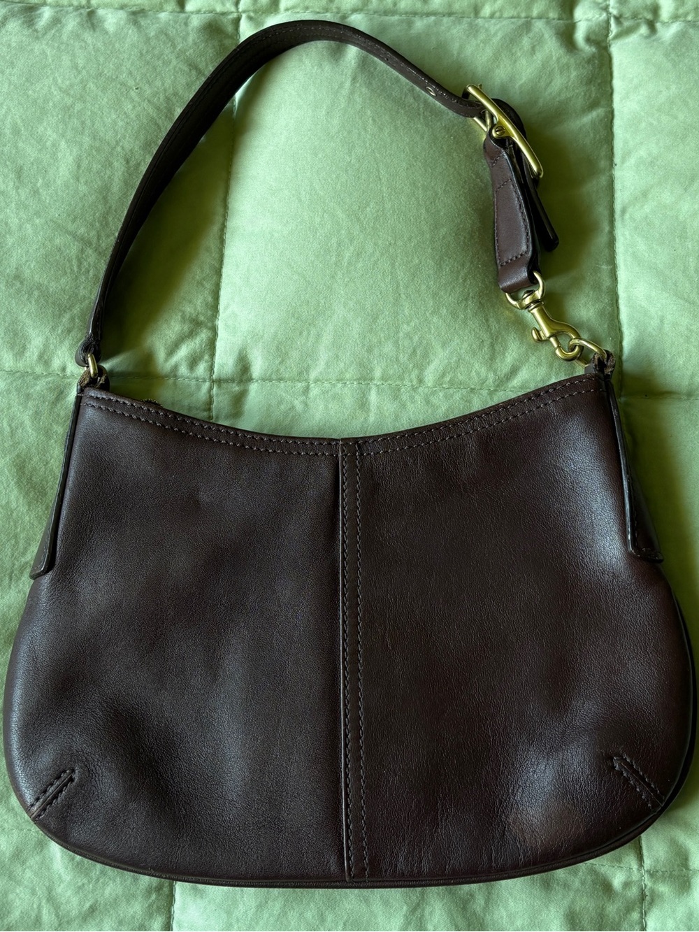 Classic Brown Leather Shoulder Bag